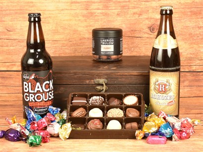 Bülow Lakrids Classic, Luksus Chokolade, Specialøl og 200 gram Chokolade